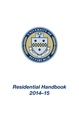 Residential Handbook 2014–15 WELCOME