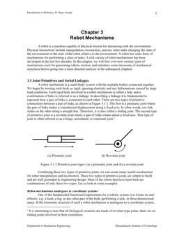 Robot Mechanisms