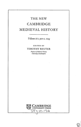 Cambridge Medieval History