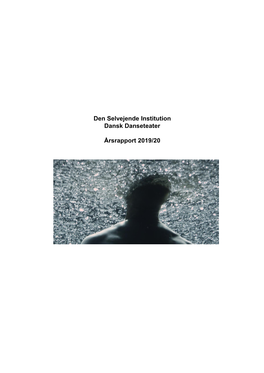 Den Selvejende Institution Dansk Danseteater Årsrapport 2019/20