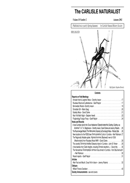 The CARLISLE NATURALIST