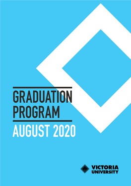VU Graduation Program August 2020