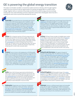 GE Is Powering the Global Energy Transition This Week, U.S