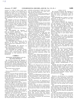 CONGRESSIONAL RECORD—HOUSE, Vol. 153, Pt. 1 January 17, 2007 Being Crucified on the Cross and Saying Work for the Public Good