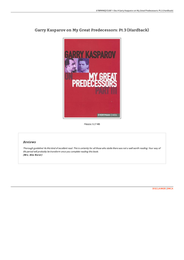 Download PDF # Garry Kasparov on My