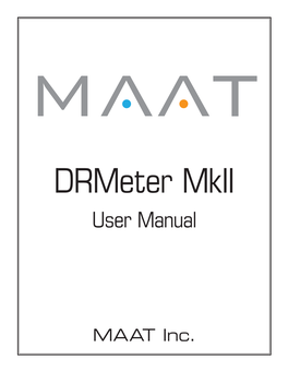 MAAT • Drmeter Mkii