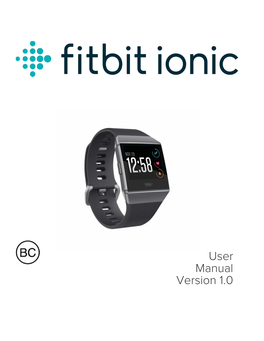 Fitbit Ionic User Manual