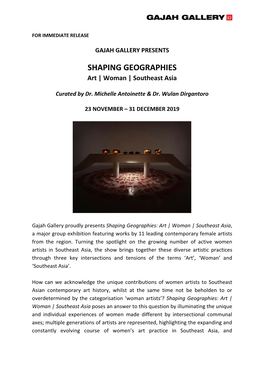 SHAPING GEOGRAPHIES Art | Woman | Southeast Asia
