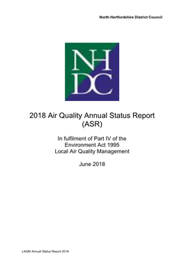 NHDC Annual Status Report 2018