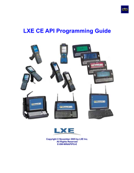 LXE CE API Programming Guide