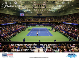 USA V. Belarus* April 20-21, 2019 Semi-Final Round Bid Document