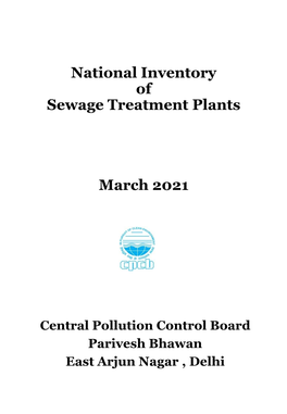 National Inventory of Sewage Treatment Plants 2021