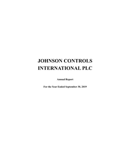 Johnson Controls International Plc