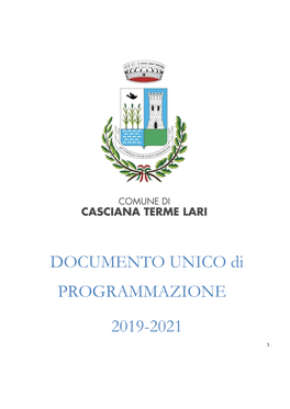 DOCUMENTO UNICO Di PROGRAMMAZIONE 2019-2021