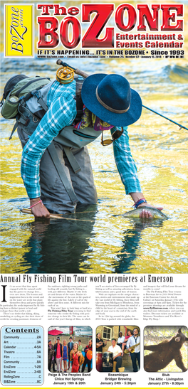 Iannual Fly Fishing Film Tour World Premieres At