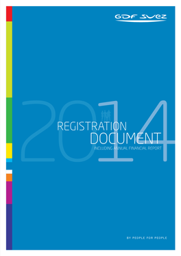 Registration Document 2014 • GDF SUEZ