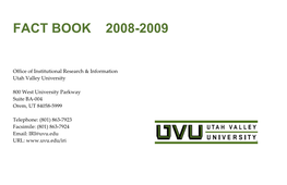 Fact Book 2008-2009