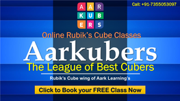 The League of Best Cubers Rubik’S Cube Wing of Aark Learning’S