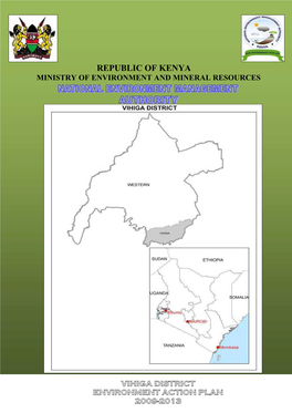 Vihiga District Environment Action Plan 2009-2013 Executive Summary