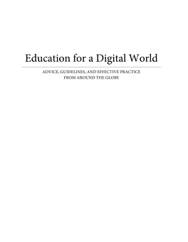 Education for a Digital World