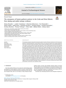 The Emergence of Hunter-Gatherer Pottery in the Urals and West Siberia: New Dating and Stable Isotope Evidence