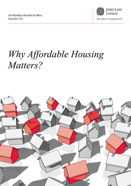 Why Affordable Housing Matters? Affordable Housing in MENA – September 2011 3
