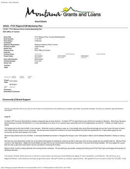 FY21 Region/CVB Marketing Plan 101307 - FY21 Missouri River Country Marketing Plan DOC Office of Tourism