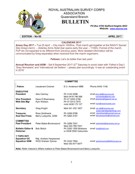 BULLETIN PO Box 5784 Stafford Heights 4053 Website