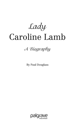 Lady Caroline Lamb