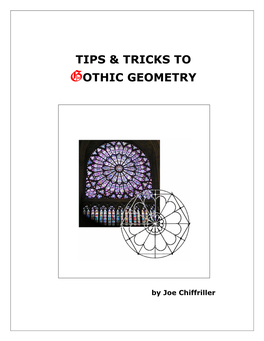 Tips & Tricks to Gothic Geometry