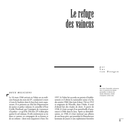 Le Refuge Des Vaincus