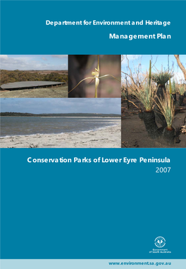 Conservation Parks of Lower Eyre Peninsula Management Plan 2007 I