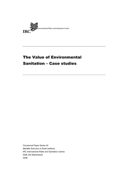 The Value of Environmental Sanitation – Case Studies