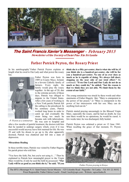 The Saint Francis Xavier's Messenger