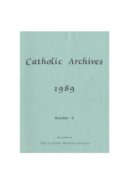 Catholic Archives 1989