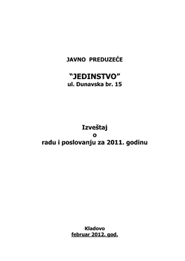 Izvestaj 2011