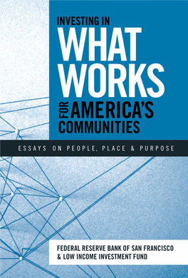 Investing in What Works for America's Communitites