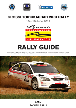 11. Rally Guide