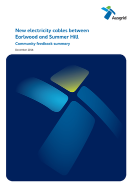 New Electricity Cables Between Earlwood and Summer Hill Community Feedback Summary