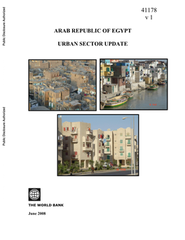 Arab Republic of Egypt Urban Sector Update