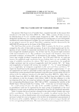 THE 73Rd NAME-LIST of VARIABLE STARS