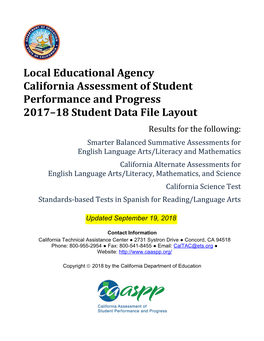 2017–18 CAASPP Student Data Layout