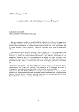 La Estructuración Territorial Y Étnica Del Conventus Bracarensis1
