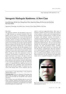 Iatrogenic Harlequin Syndrome: a New Case