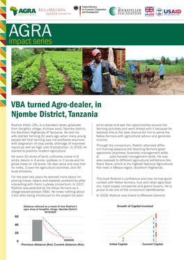 VBA Turned Agro-Dealer, in Njombe District, Tanzania