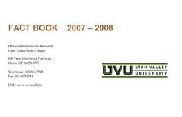 Fact Book 2007 – 2008