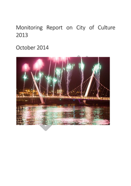 Monitoring Report on City of Culture 2013 October 2014