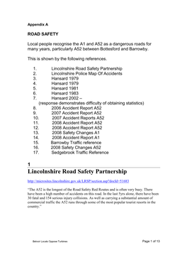 Lincolnshire Road Safety Partnership 2