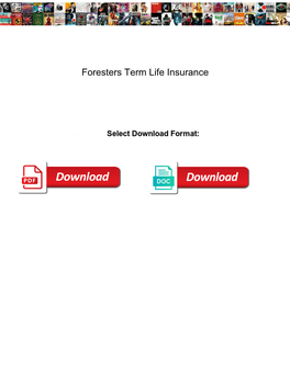 Foresters Term Life Insurance