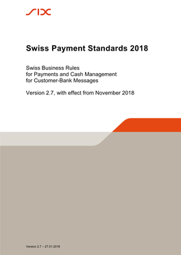 ISO 20022 Swiss Business Rules